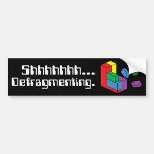Pegatina Para Coche Defragmenting