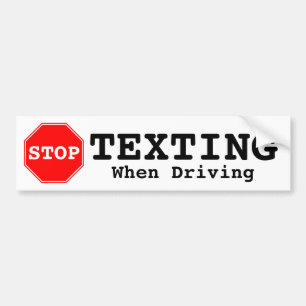 Pegatina Para Coche Dejar de enviar mensajes de texto al conducir