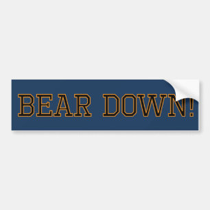 Pegatina Para Coche ¡Del oso Chicago Bears abajo!