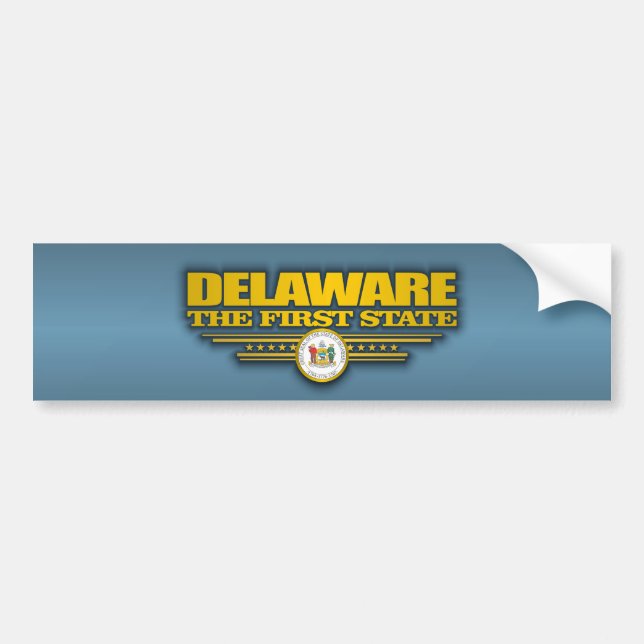 Pegatina Para Coche Delaware Pride (Frente)