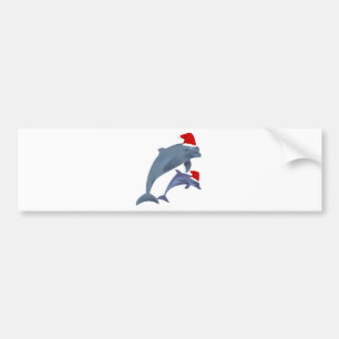 Pegatina Para Coche delfines santa