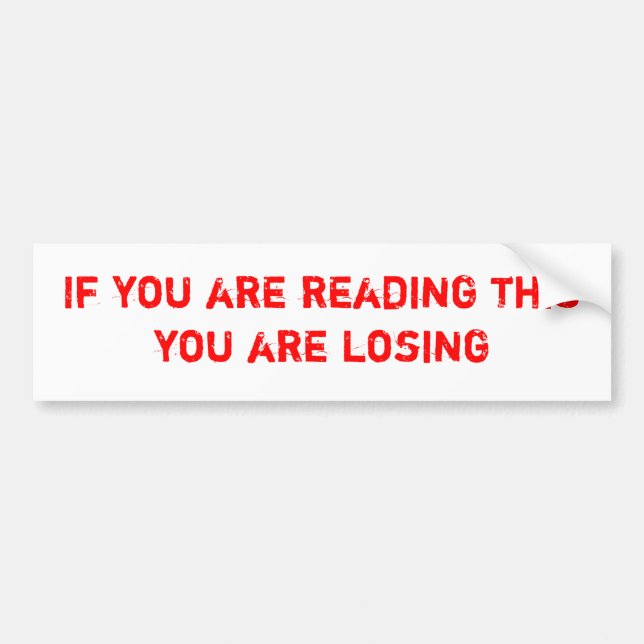 Pegatina Para Coche Demasiado serio (Frente)