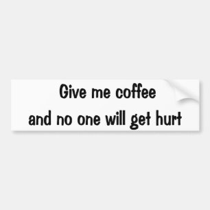 Pegatina Para Coche Déme el café