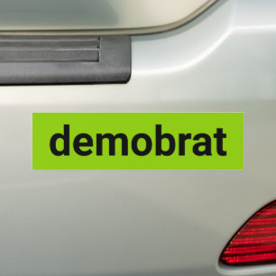 Pegatina Para Coche Demobrat moderna tipografía lima negra verde fresc