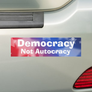 Pegatina Para Coche Democracia No Autocracia