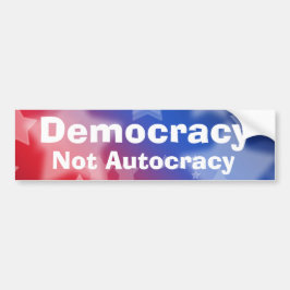 Pegatina Para Coche Democracy Not Autocracy