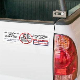 Pegatina Para Coche Demócrata Ilhan Omar Demócrata Editar AÑO