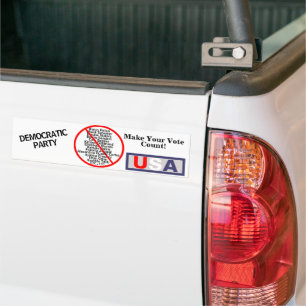 Pegatina Para Coche Demócratas EE. UU.