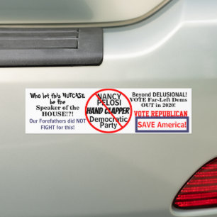 Pegatina Para Coche Democrática Nancy Pelosi Editar AÑO