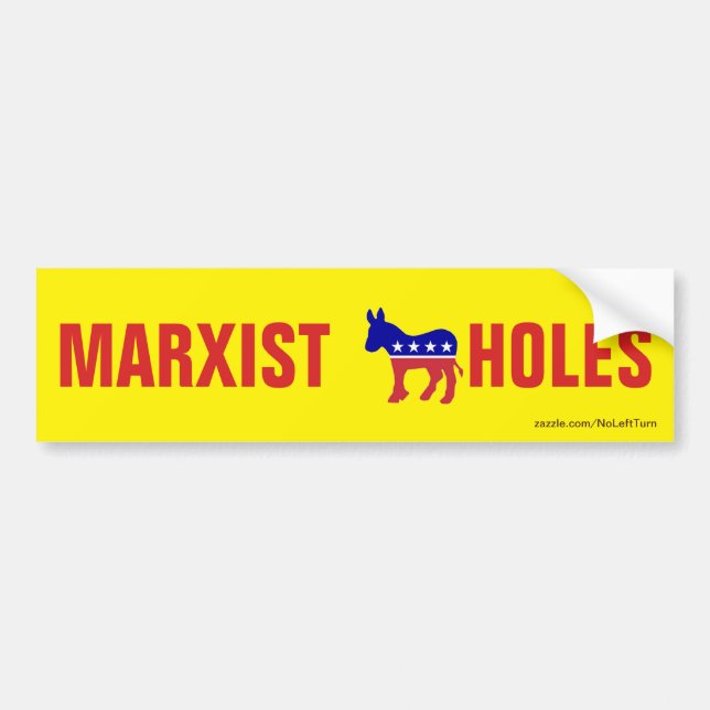 Pegatina Para Coche Democrats Are Marxists Bumper Sticker (Frente)