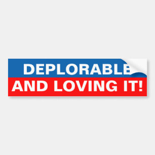 PEGATINA PARA COCHE ¡DEPLORABLE Y AMABLE!