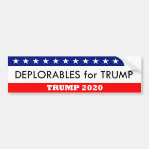 Pegatina Para Coche Deplorables para el triunfo 2020