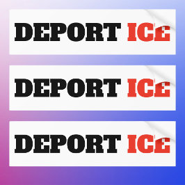 Pegatina Para Coche Deportar ICE Anti Trump