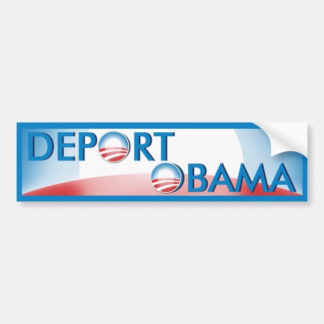Pegatina Para Coche Deporte a Obama (Frente)