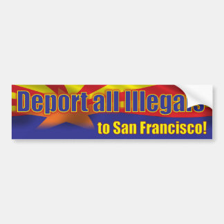 Pegatina Para Coche Deporte a todos los Illegals a San Francisco