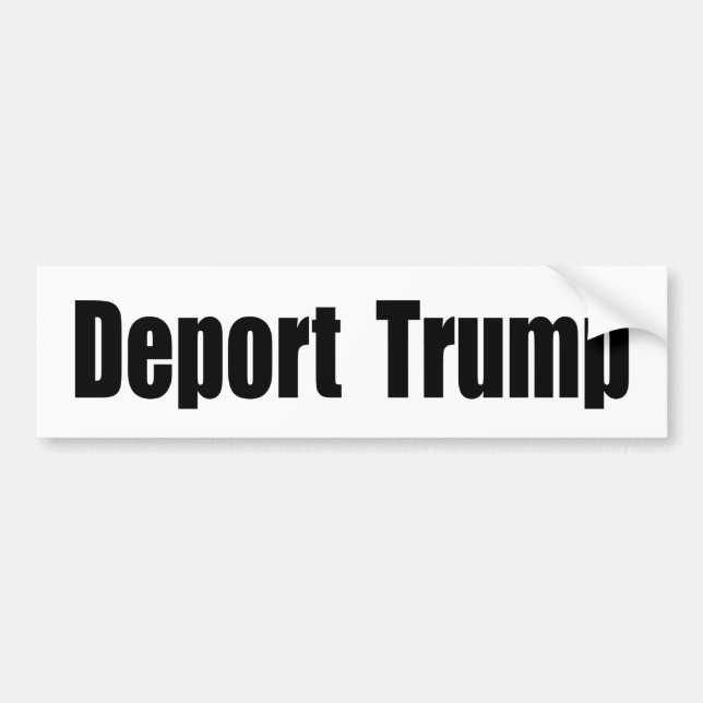 Pegatina Para Coche Depósito de Trump (Frente)