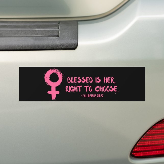 Pegatina Para Coche Derecho a elegir a una feminista versátil (en coche)