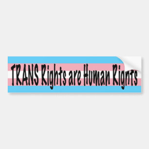 Pegatina Para Coche Derechos TRANS: Derechos Humanos