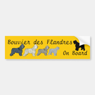 Pegatina Para Coche DES Flandres de Bouvier a bordo