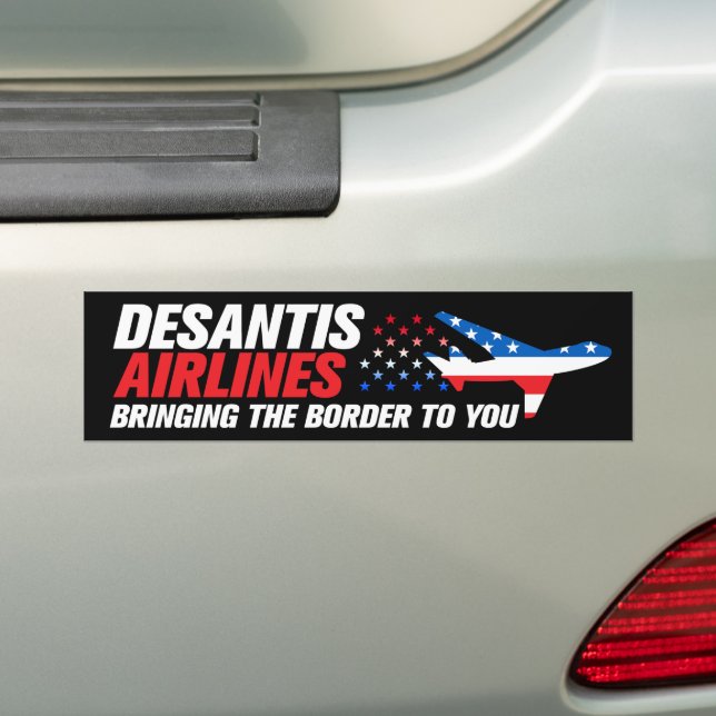 Pegatina Para Coche DeSantis Airlines Funny Ron DeSantis 2024 (en coche)