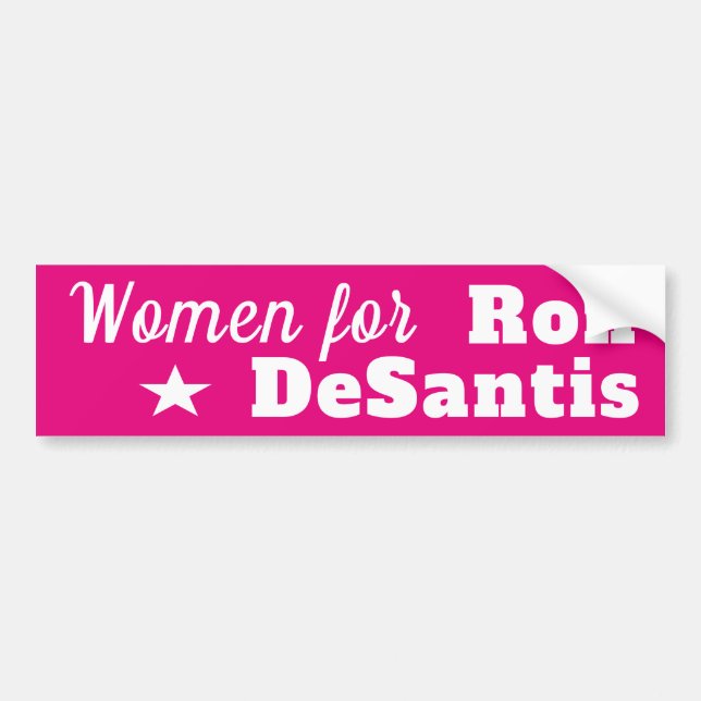 Pegatina Para Coche DeSantis - Mujeres gobernadoras de Florida para Ro (Frente)