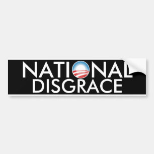 Pegatina Para Coche Deshonra nacional de Obama