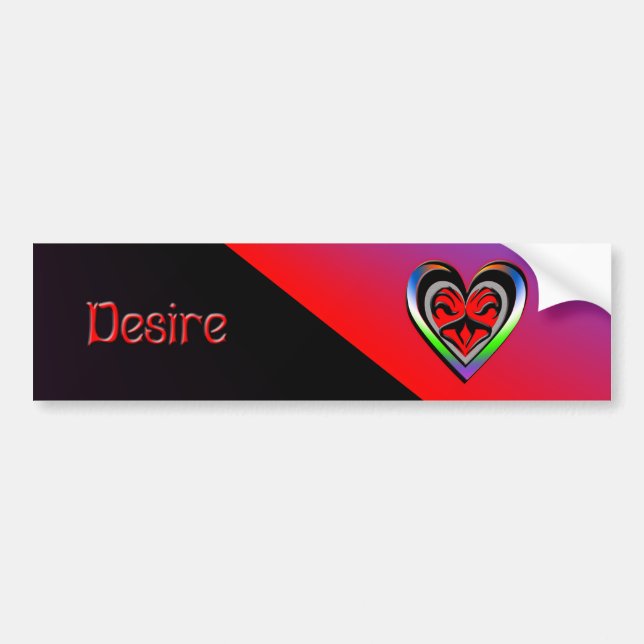 Pegatina Para Coche Desire (Frente)
