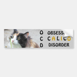 Pegatina Para Coche Desorden obsesivo del calicó de OCD