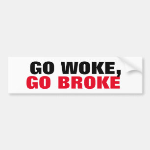 Pegatina Para Coche Despertar, ¡Broke Boycott!