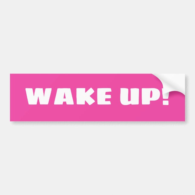Pegatina Para Coche ¡Despierta, América! (Frente)