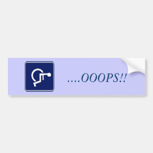 Pegatina Para Coche desventaja,….¡OOOPS!!
