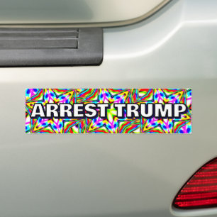 Pegatina Para Coche DETENER A TRUMP (puedes cambiar las palabras)