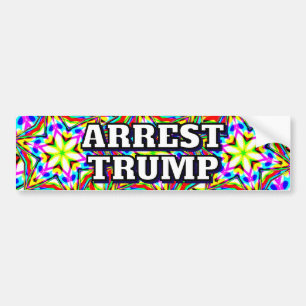 Pegatina Para Coche DETENER A TRUMP (puedes cambiar las palabras)