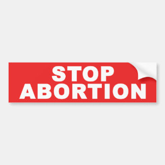 Pegatina Para Coche Detener el aborto