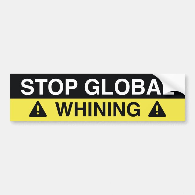 Pegatina Para Coche Detener el lamento global (Frente)