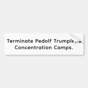 Pegatina Para Coche Detener Pedolf Trumpler Hankamer Artjunkhaus Paz