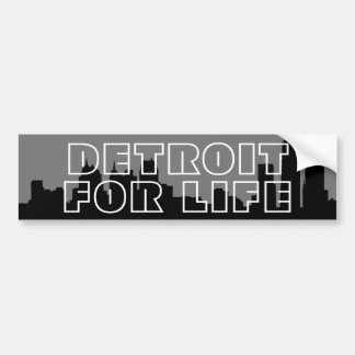 Pegatina Para Coche Detroit for Life - Skyline