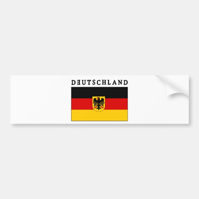 Pegatina Para Coche Deutschland Flagge (Frente)