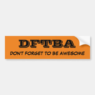 PEGATINA PARA COCHE DFTBA