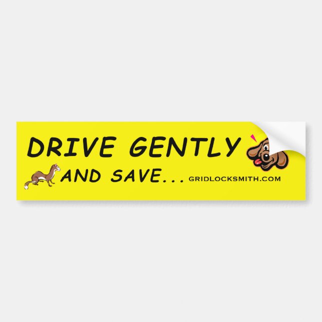 Pegatina Para Coche DGAS+perro+ (Frente)