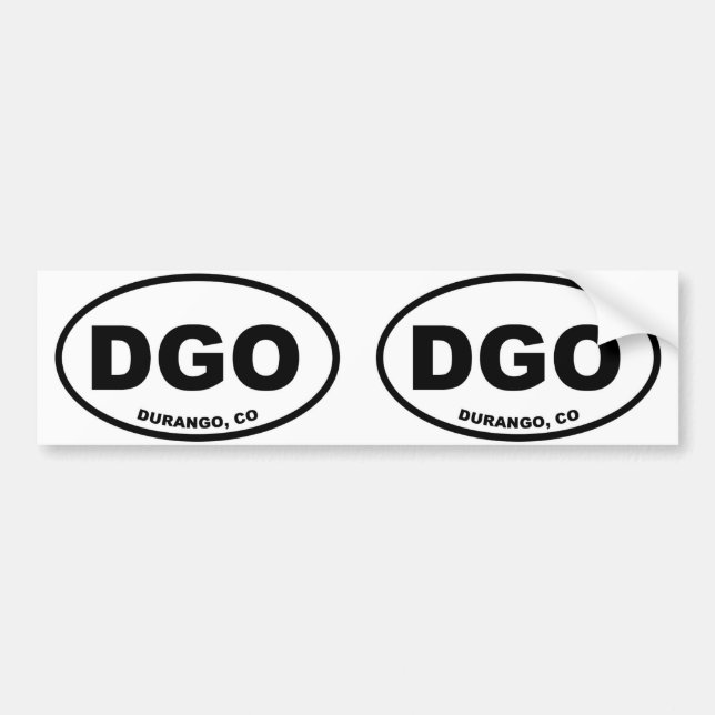 Pegatina Para Coche DGO Durango Colorado (Frente)