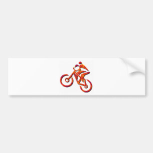 Pegatina Para Coche Día abrasador de la bici