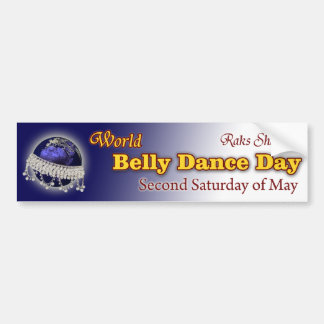 Pegatina Para Coche Día de la danza de Belly del mundo-- ¡En segundo