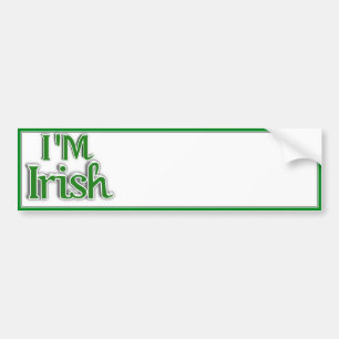 Pegatina Para Coche Día de San Patricio - Soy IRISH