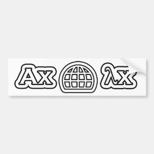 Pegatina Para Coche Día Mundial del Valor del Eigenvalue