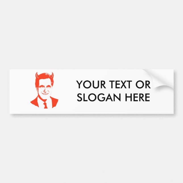 Pegatina Para Coche Diablo de Romney (Frente)