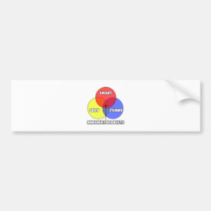 Pegatina Para Coche Diagrama de Venn.. Reumatólogos