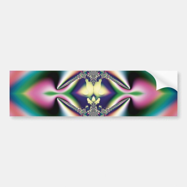 Pegatina Para Coche Diamante arco iris (Frente)