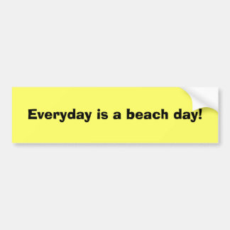 Pegatina Para Coche ¡Diario es un día de la playa!