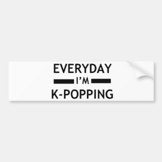 Pegatina Para Coche ¡Diario soy K-POPPING!